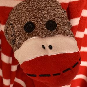 NICK AND NORA 2XL UNISEX ADULT FOOTIE STRIPED PJs